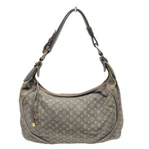 Authentic Louis Vuitton Tote Bag Manon MM Ebene Monogram Used LV Handbag Vintage